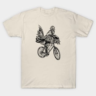 SEEMBO Rooster Cycling Bicycle Bicycling Riding Biking Bike T-Shirt